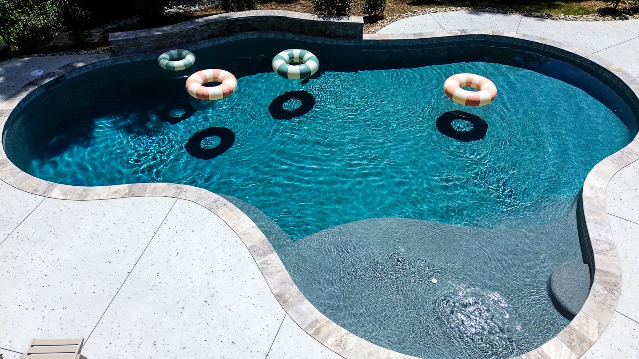 Luxury backyard pool transformation